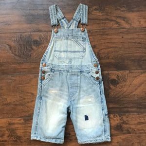 H&M Toddler Boys Denim Overalls (shorts)
